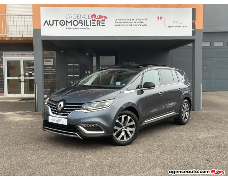 Compra de Carros Usados, Carros Usados Baratos | Auto Immo Renault Espace 1.6 dCi 161cv Intens - Apple CarPlay/Toit ouvrant/Sièges électriques-chauffants/Caméra/Attelage Bleu Ano 2018 Automatique Diesel