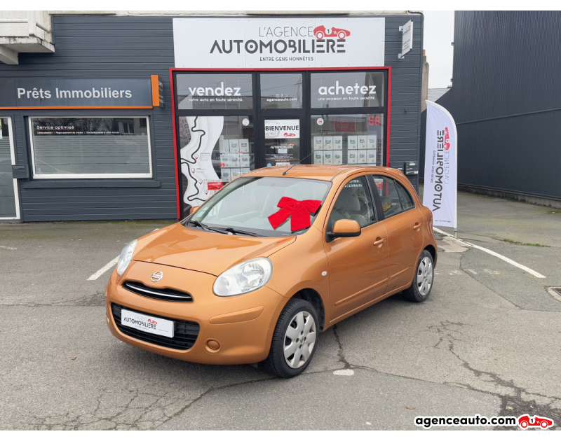 Achat voiture occasion, Auto occasion pas cher | Agence Auto Nissan Micra 1.2 80Ch BVM5 ACENTA (1ère Main) Orange Année 2011 Manuelle Essence