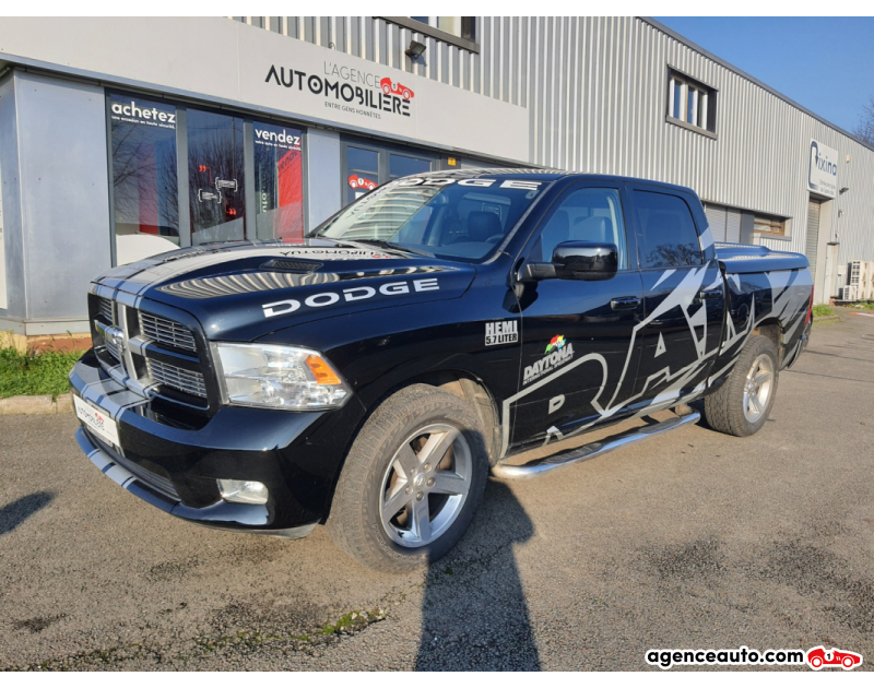 Aankoop Gebruikte Auto, Goedkope Gebruikte Auto | Agence Auto Dodge Ram 1500 V8 5.7 395 CH CREW CAB SPORT ESSENCE + GPL Noir Jaar 2012 Automatique Essence