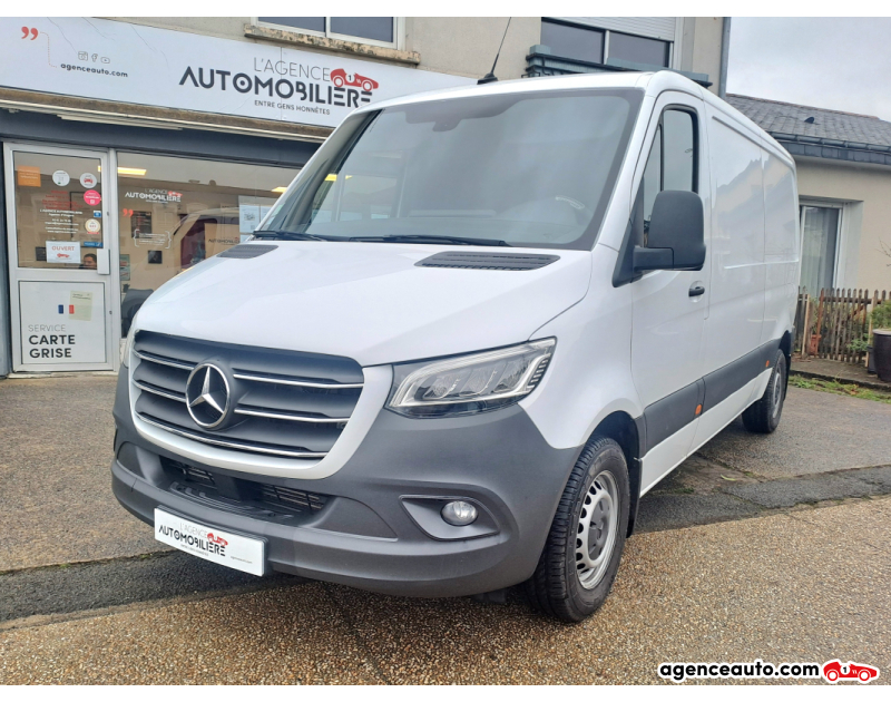 Aankoop Gebruikte Auto, Goedkope Gebruikte Auto | Agence Auto Mercedes Sprinter 211 CDI 2.2D L2H1 115 cv - 1ère main Blanc Jaar 2020 Manuelle Diesel