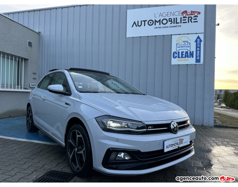 Gebrauchtwagenkauf, Günstige Gebrauchtwagen | Automobilienagentur Volkswagen Polo 1.0 TSI 12V DSG7 116 cv R-LINE Blanc Jahr 2020 Automatique Essence