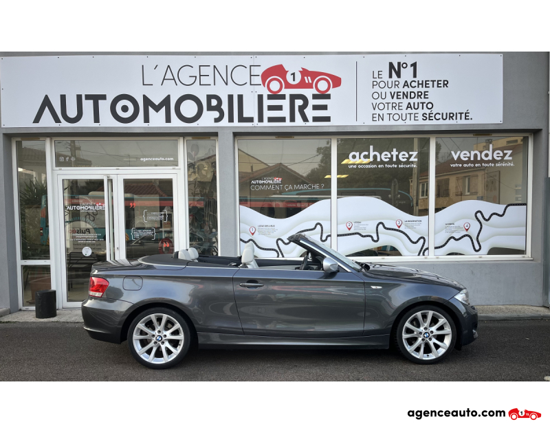 Gebrauchtwagenkauf, Günstige Gebrauchtwagen | Automobilienagentur Bmw Série 1 Cabriolet 120d 2.0 177 CV EDITION EXCLUSIVE BVA Gris Jahr 2013 Automatique Diesel