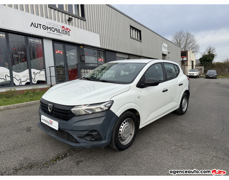 Compra de Coches Usados, Coches Usados Baratos %'|'% Agence Auto Dacia Sandero 1.0 SCE 65CH ACCESS 1ER MAIN FAIBLE KILOMETRAGE Blanc Año 2021 Manuelle Essence