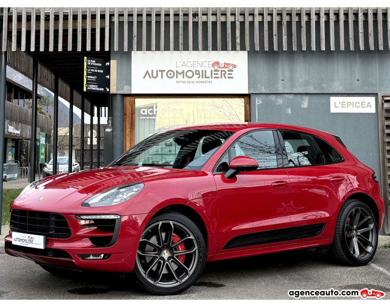 Achat voiture occasion, Auto occasion pas cher | Agence Auto Porsche Macan 3.0 V6 360ch GTS PDK - Origine France - Entretien Porsche Rouge Année 2017 Automatique Essence