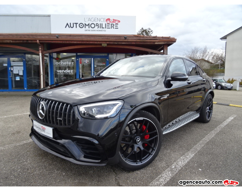 Achat voiture occasion, Auto occasion pas cher | Agence Auto Mercedes GLC coupé V8 BITURBO 4.0 63 S 510 AMG 4MATIC SPEEDSHIFT-MCT BVA Noir Année 2019 Automatique Essence