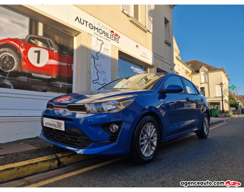 Achat voiture occasion, Auto occasion pas cher | Agence Auto Kia Rio 1.0 T-GDI 100cv ACTIVE BVA 19000KM! Bleu Année 2020 Automatique Essence