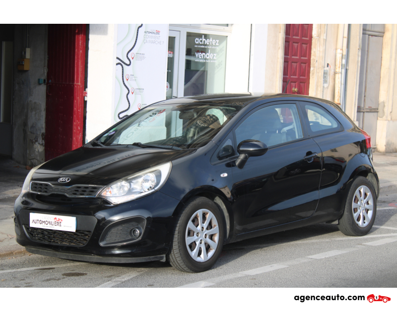 Compra de Coches Usados, Coches Usados Baratos %'|'% Agence Auto Kia Rio 1.2 85 STYLE (Chaine de distribution, Climatisation, Entretien à jour) Noir Año 2014 Manuelle Essence