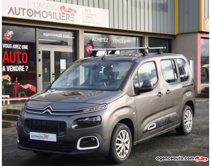 Achat voiture occasion, Auto occasion pas cher | Agence Auto Citroen Berlingo 1.2 PURETECH 131 CH FEEL Argent Année 2020 Automatique Essence