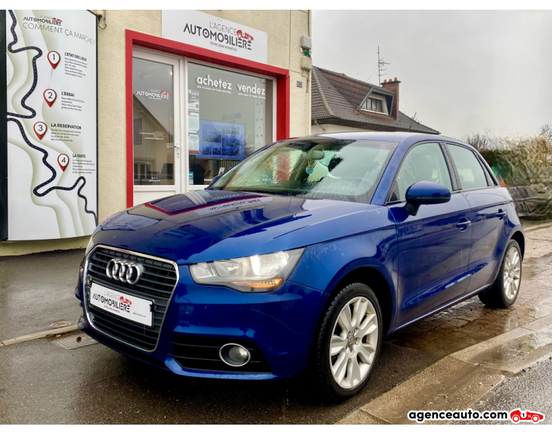 Aankoop Gebruikte Auto, Goedkope Gebruikte Auto | Agence Auto Audi A1 Sportback 1.4 TFSI 122 AMBITION Bleu Jaar 2012 Manuelle Essence