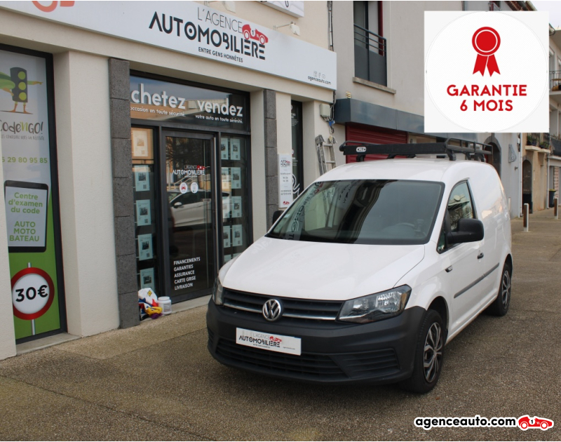 Achat voiture occasion, Auto occasion pas cher | Agence Auto Volkswagen Caddy FOURGON 2.0 TDI 150CH ( Radar Arr, Bluetooth, Batterie neuve ... ) Blanc Année 2017 Manuelle Diesel