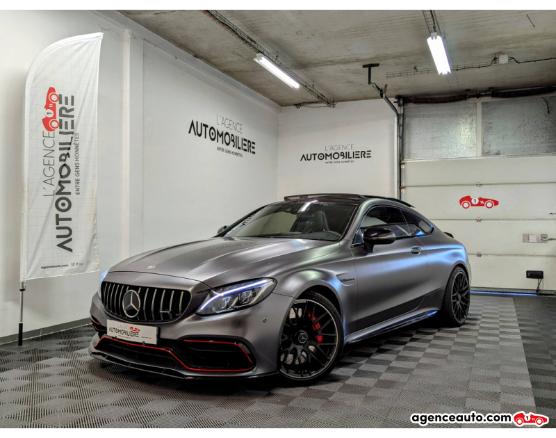 Achat voiture occasion, Auto occasion pas cher | Agence Auto Mercedes Classe C Coupé IV COUPE 63 AMG S 7G-TRONIC + TOIT OUVRANT Gris Année 2016 Automatique Essence