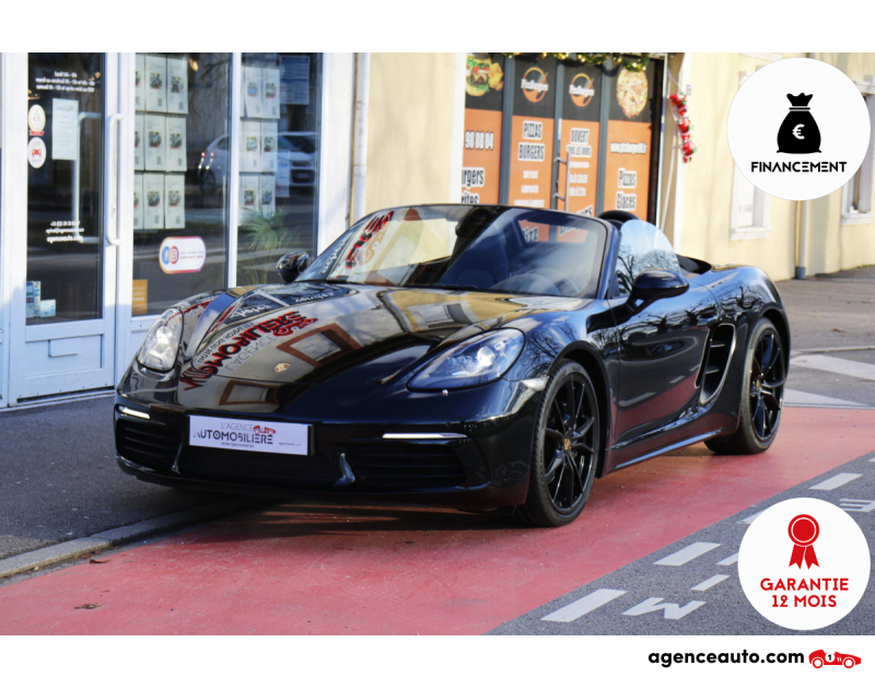Acquisto Auto Usate, Auto Usate Economiche | Agenzia Automobiliare Porsche Boxster (718) 2.0 300 PDK (Full Black, Suivi full, Bose, Jantes Carrera 20") Noir Anno 2017 Automatique Essence
