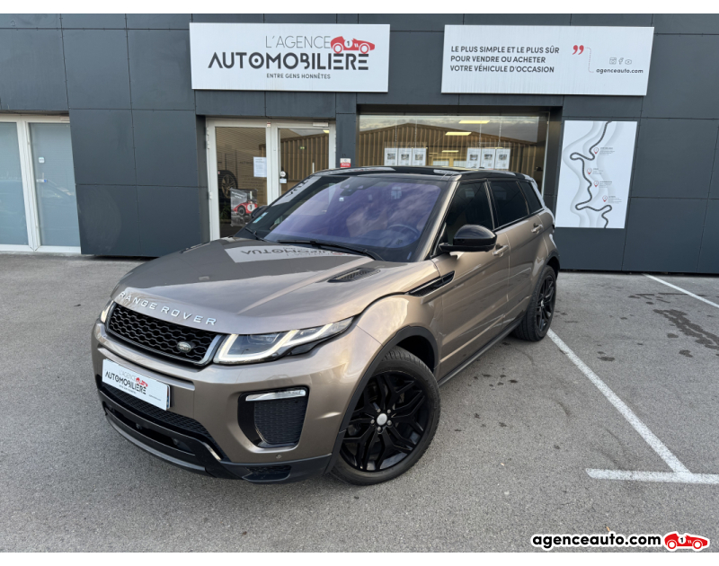 Aankoop Gebruikte Auto, Goedkope Gebruikte Auto | Agence Auto Land Rover Range Rover Evoque Phase 2 2.0 TD4 4WD BVA9 180 CV HSE Dynamic Black pack Marron Jaar 2016 Automatique Diesel