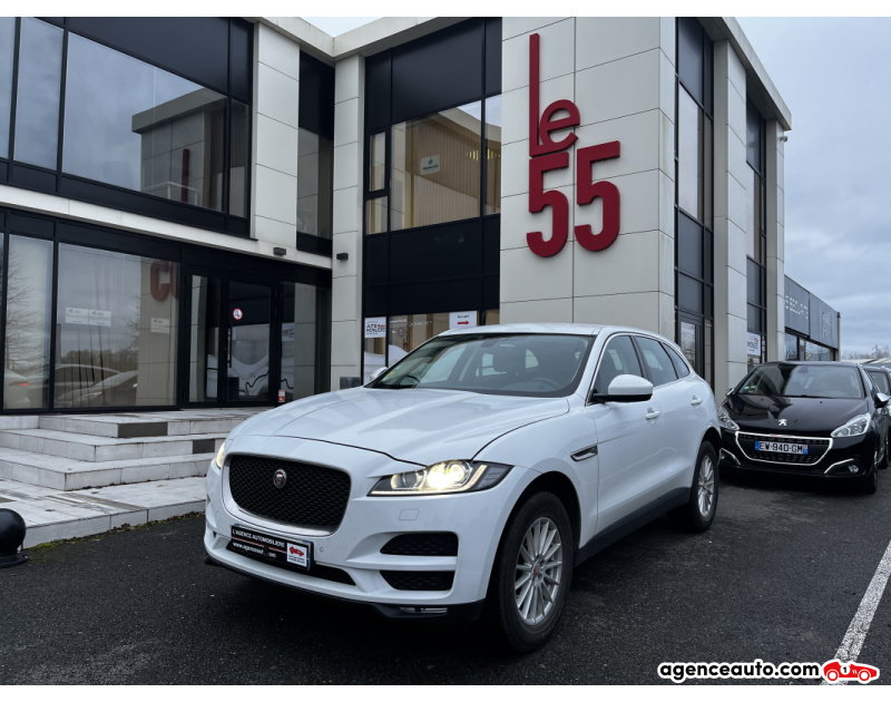 Achat voiture occasion, Auto occasion pas cher | Agence Auto Jaguar F-Pace 2.0 D 180 10CV PRESTIGE 2WD 1ERE MAIN ENTRETIEN JAGUAR Blanc Année 2018 Automatique Diesel