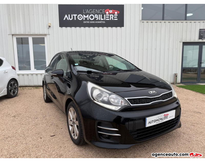Compra de Coches Usados, Coches Usados Baratos %'|'% Agence Auto Kia Rio III (IH) Phase 2 1.2 i-CVVT 85 cv - UEFA 2016 Noir Año 2016 Manuelle Essence