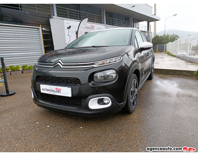 Achat voiture occasion, Auto occasion pas cher | Agence Auto Citroen C3 GENERATION-III 1.2 PURETECH 110 FEEL EAT BVA START-STOP Noir Année 2017 Automatique Essence