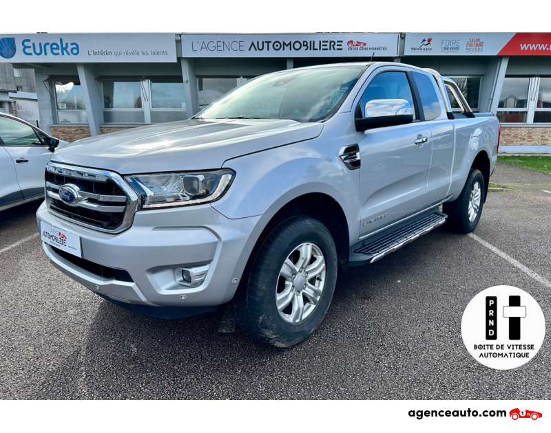 Aankoop Gebruikte Auto, Goedkope Gebruikte Auto | Agence Auto Ford Ranger 2.0 TDCi 213ch Super Cab Limited BVA10/Attelage/rideau Alu. Argent Jaar 2021 Automatique Diesel