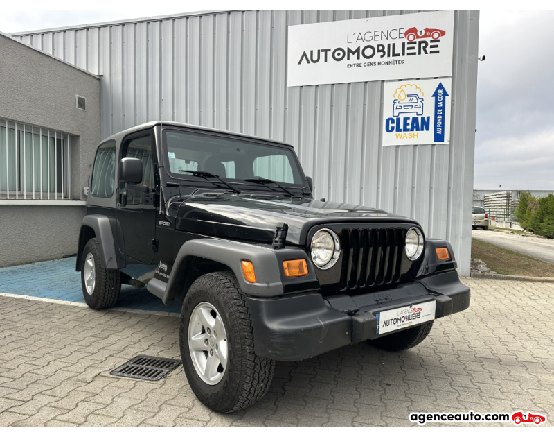 Compra de Coches Usados, Coches Usados Baratos %'|'% Agence Auto Jeep Wrangler 2.4L 143 CV SPORT Noir Año 2005 Manuelle Essence