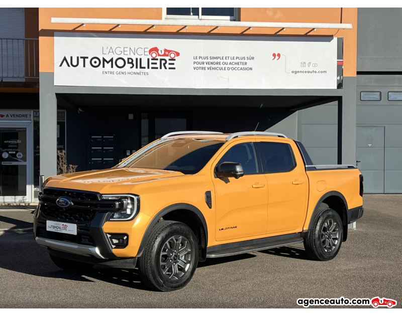 Achat voiture occasion, Auto occasion pas cher | Agence Auto Ford Ranger 2.0 Double Cabine 4x4 Wiltrack 213 CV 5 Places Orange Année 2023 Automatique Diesel
