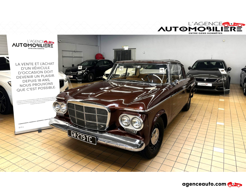Achat voiture occasion, Auto occasion pas cher | Agence Auto Studebaker Lark 6 cylindres en ligne 2779 cc Marron Année 1963 Manuelle Essence