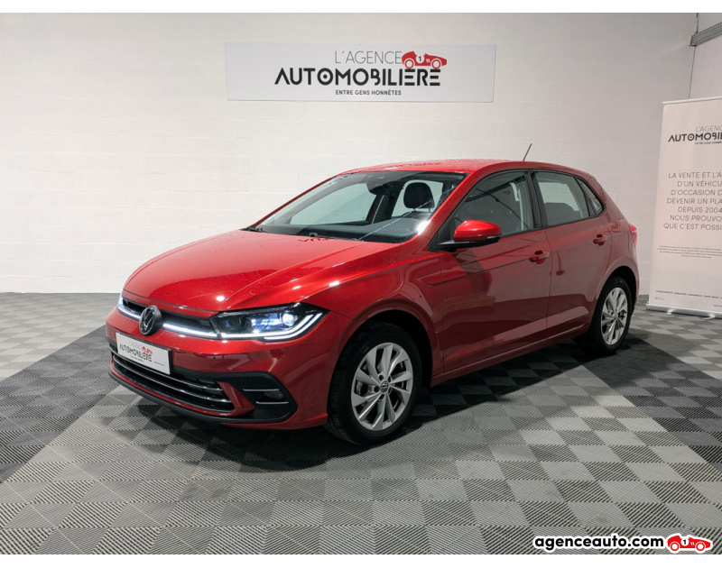 Aankoop Gebruikte Auto, Goedkope Gebruikte Auto | Agence Auto Volkswagen Polo VI 1.0 TSI 95 DSG7 STYLE Rouge Jaar 2022 Automatique Essence