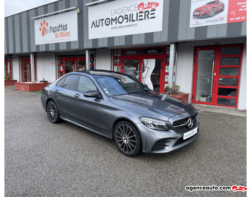 Aankoop Gebruikte Auto, Goedkope Gebruikte Auto | Agence Auto Mercedes Classe C 300 e Pack AMG Hybride 9G-TRONIC Gris Jaar 2020 Automatique Hybride