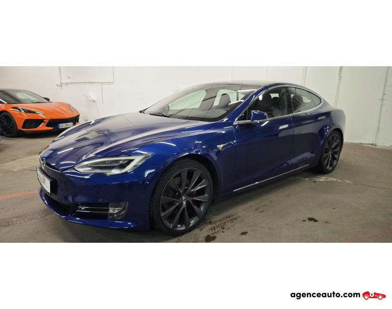 Compra de Coches Usados, Coches Usados Baratos %'|'% Agence Auto Tesla Model S model s "RAVEN" long range Bleu Año 2019 Automatique Électrique