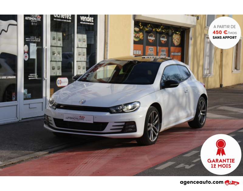Aankoop Gebruikte Auto, Goedkope Gebruikte Auto | Agence Auto Volkswagen Scirocco 2.0 TDI 150 Ultimate R-Line DSG6 (Toit ouvrant, CarPlay, Camera) Blanc Jaar 2017 Automatique Diesel