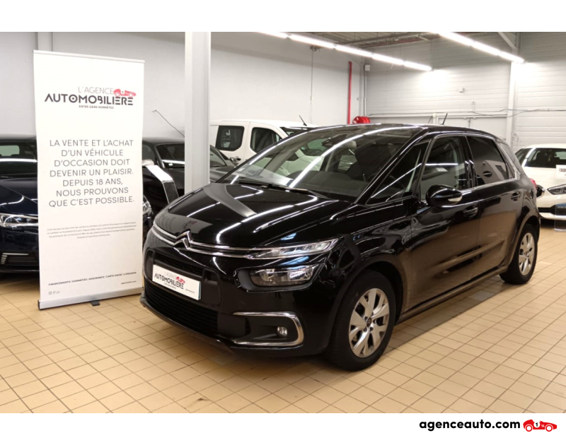 Compra de Carros Usados, Carros Usados Baratos | Auto Immo Citroen C4 Picasso II (2) 1.2 PURETECH 130 S&S FEEL EAT6 Noir Ano 2018 Automatique Essence