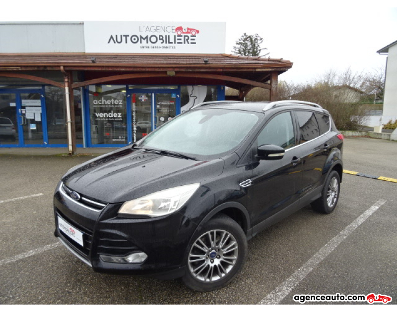 Compra de Coches Usados, Coches Usados Baratos %'|'% Agence Auto Ford Kuga 2.0 TDCI 140 FAP TITANIUM 4X2 Noir Año 2014 Manuelle Diesel