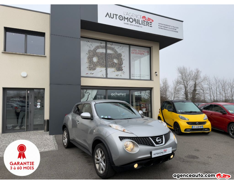 Achat voiture occasion, Auto occasion pas cher | Agence Auto Nissan Juke 1.6 i 117 CV 2WD ACENTA BVM6 Gris Année 2012 Manuelle Essence