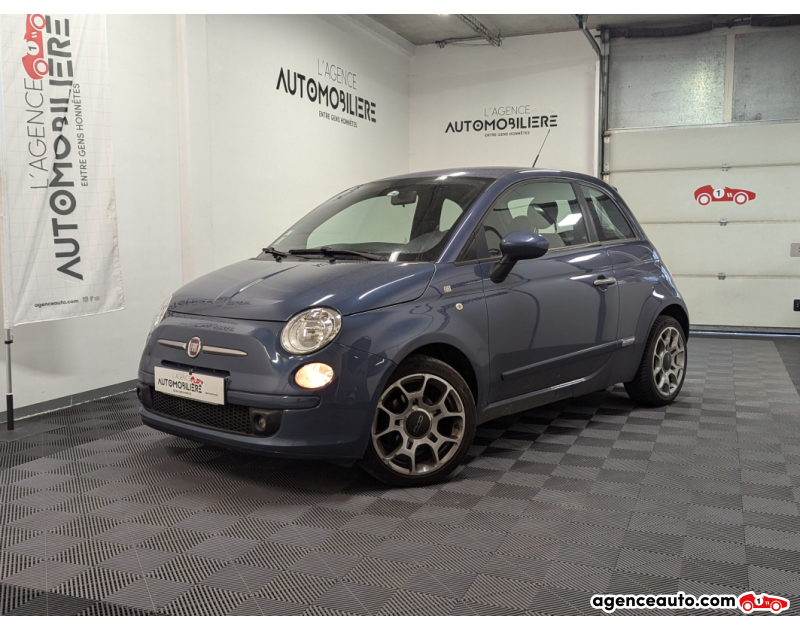 Achat voiture occasion, Auto occasion pas cher | Agence Auto Fiat 500 0.9 8V 85 TWINAIR S/S Bleu Année 2011 Manuelle Essence