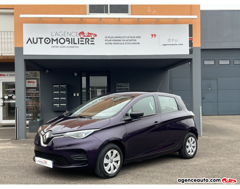 Achat voiture occasion, Auto occasion pas cher | Agence Auto Renault Zoe Renault Zoe Life52 kWh R110 MY20 Batterie en location Violet Année 2020 Automatique Électrique