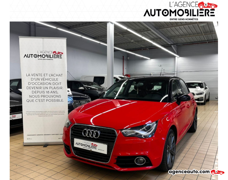Aankoop Gebruikte Auto, Goedkope Gebruikte Auto | Agence Auto Audi A1 SPORTBACK 1.6 TDI 90 AMBITION LUXE S TRONIC 5.0 CV Rouge Jaar 2012 Automatique Diesel