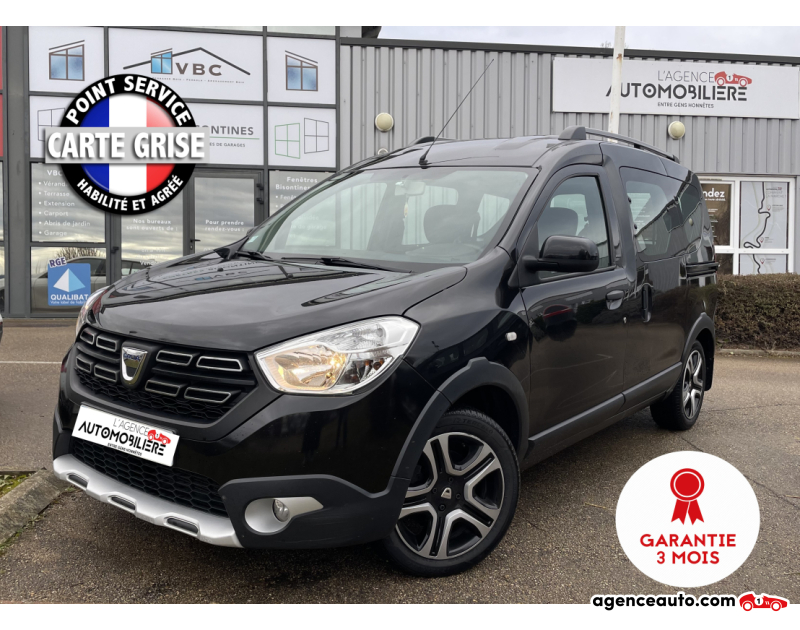 Compra de Coches Usados, Coches Usados Baratos %'|'% Agence Auto Dacia Dokker Combi 1.2 TCe 16V 115 cv Noir Año 2018 Manuelle Essence