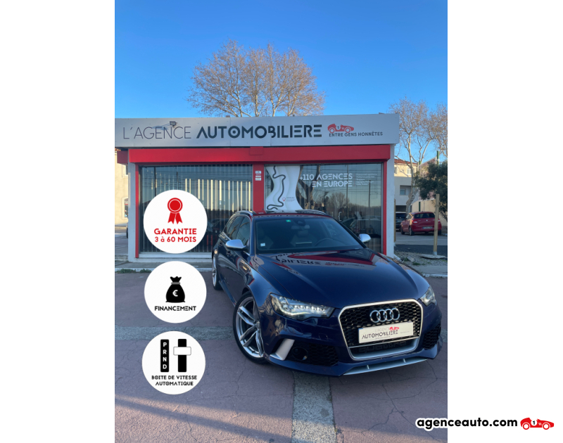 Aankoop Gebruikte Auto, Goedkope Gebruikte Auto | Agence Auto Audi RS6 Audi RS6 C7 560ch 4.0L TFSI Bleu Jaar 2014 Automatique Essence