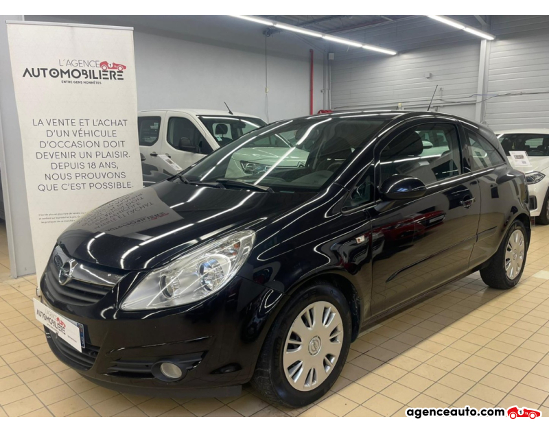 Achat voiture occasion, Auto occasion pas cher | Agence Auto Opel Corsa IV 1.2 TWINPORT ENJOY 3P Noir Année 2008 Manuelle Essence