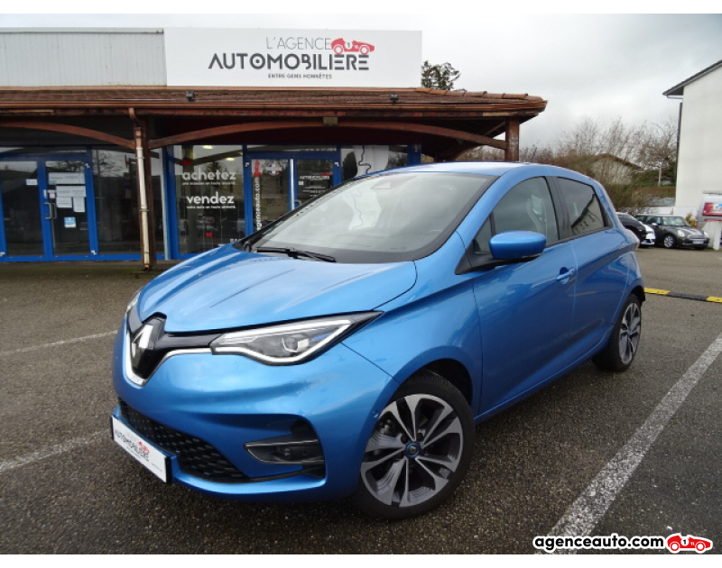 Achat voiture occasion, Auto occasion pas cher | Agence Auto Renault Zoe R135 ZE 135 69PPM 50KWH LOCATION CHARGE-NORMALE INTENS BVA Bleu Année 2020 Automatique Électrique