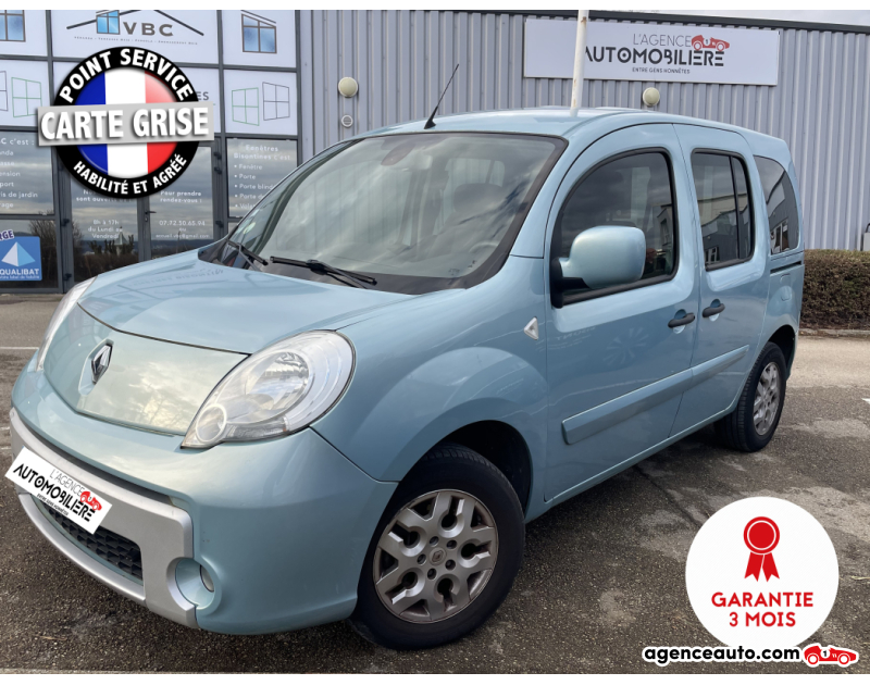 Achat voiture occasion, Auto occasion pas cher | Agence Auto Renault Kangoo II 1.6i 16V 105cv Boîte auto Privilege  (équipement siège handicapé) Bleu Année 2010 Automatique Essence