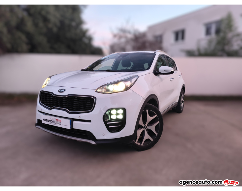Achat voiture occasion, Auto occasion pas cher | Agence Auto Kia Sportage 1.7 CRDI 115 GT LINE 4X2 ISG Garantie 12 mois Blanc Année 2018 Manuelle Diesel