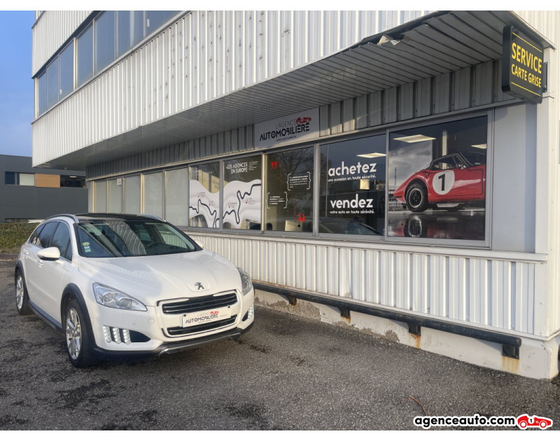Achat voiture occasion, Auto occasion pas cher | Agence Auto Peugeot 508 SW 4X4 RXH 2.0 HDI 200CV Hybrid BVA Blanc Année 2013 Automatique Hybride