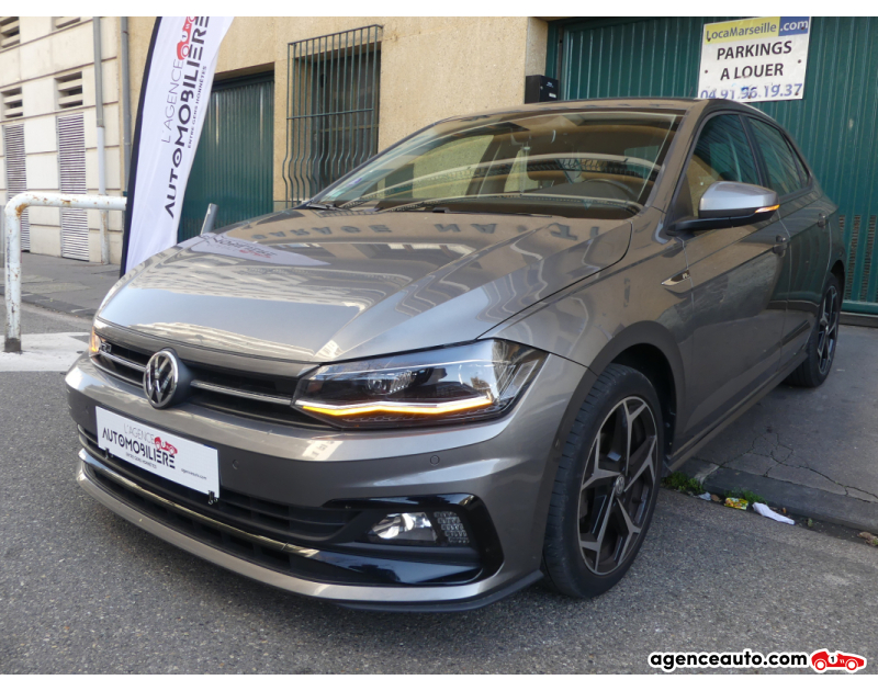 Achat voiture occasion, Auto occasion pas cher | Agence Auto Volkswagen Polo VI 1.0 TSI 95 5CV R-LINE Gris Année 2019 Manuelle Essence