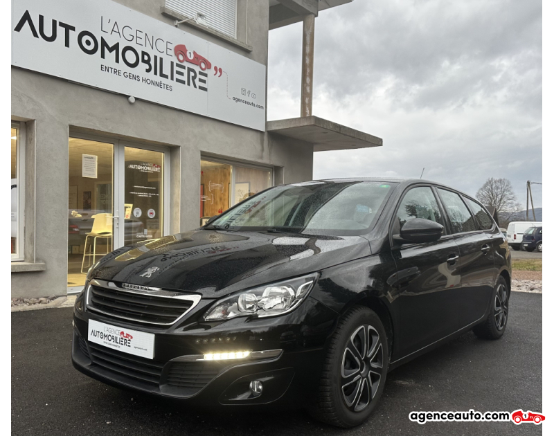 Aankoop Gebruikte Auto, Goedkope Gebruikte Auto | Agence Auto Peugeot 308 SW 1.6 BlueHDI Zwart Jaar 2017 Handgeschakelde auto Diesel