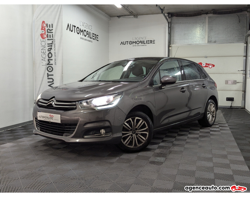Achat voiture occasion, Auto occasion pas cher | Agence Auto Citroen C4 II (2) 1.6 BLUEHDI 120 S&S MILLENIUM BV6 Gris Année 2017 Manuelle Diesel