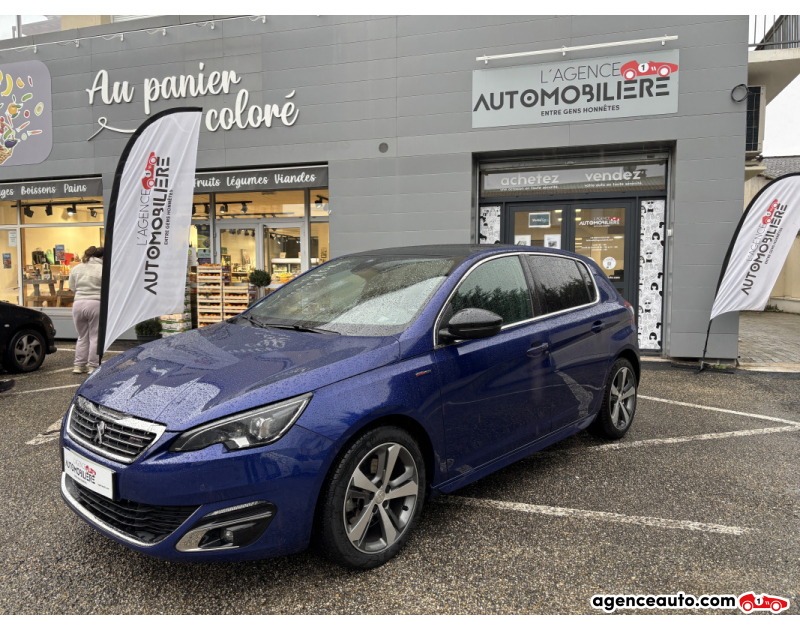 Achat voiture occasion, Auto occasion pas cher | Agence Auto Peugeot 308 2.00 150CH GT-LINE Bleu Année 2016 Manuelle Diesel