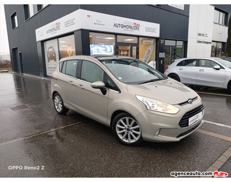 Aankoop Gebruikte Auto, Goedkope Gebruikte Auto | Agence Auto Ford B-Max 1.0 ECOBOOST TITANIUM 125 Beige Jaar 2015 Manuelle Essence
