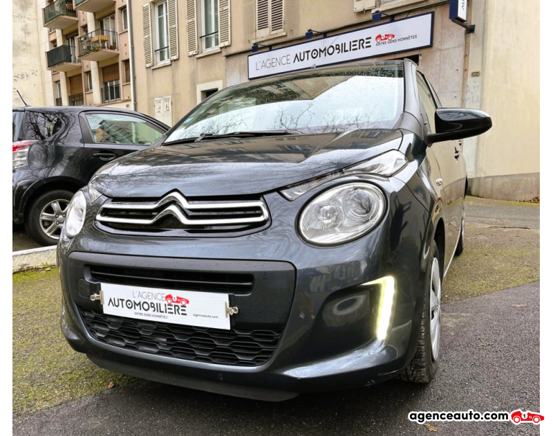 Compra de Coches Usados, Coches Usados Baratos %'|'% Agence Auto Citroen C1 II 1.0 VTI 68 FEEL 5P Gris Año 2014 Manuelle Essence