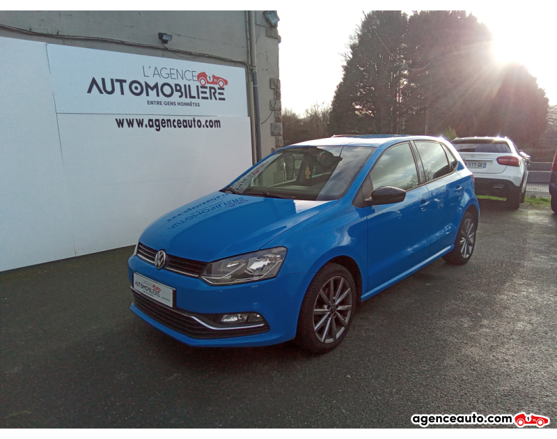 Achat voiture occasion, Auto occasion pas cher | Agence Auto Volkswagen Polo 1.0  60CV Bleu Année 2015 Manuelle Essence