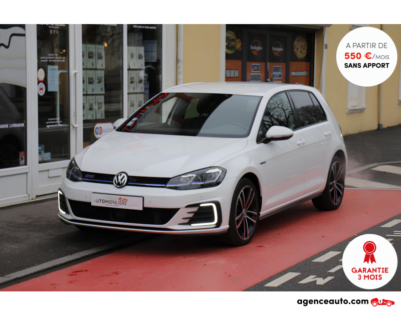 Gebrauchtwagenkauf, Günstige Gebrauchtwagen | Automobilienagentur Volkswagen Golf VII GTE Facelift 1.4 TSI Hybrid 204 DSG6 (1ére main, Carplay, Caméra...) Blanc Jahr 2020 Automatisch Hybrid