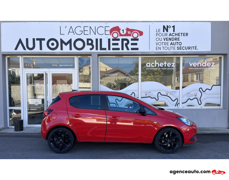 Achat voiture occasion, Auto occasion pas cher | Agence Auto Opel Corsa 1.4i Turbo 100 CV BALCK EDITION Rouge Année 2018 Manuelle Essence
